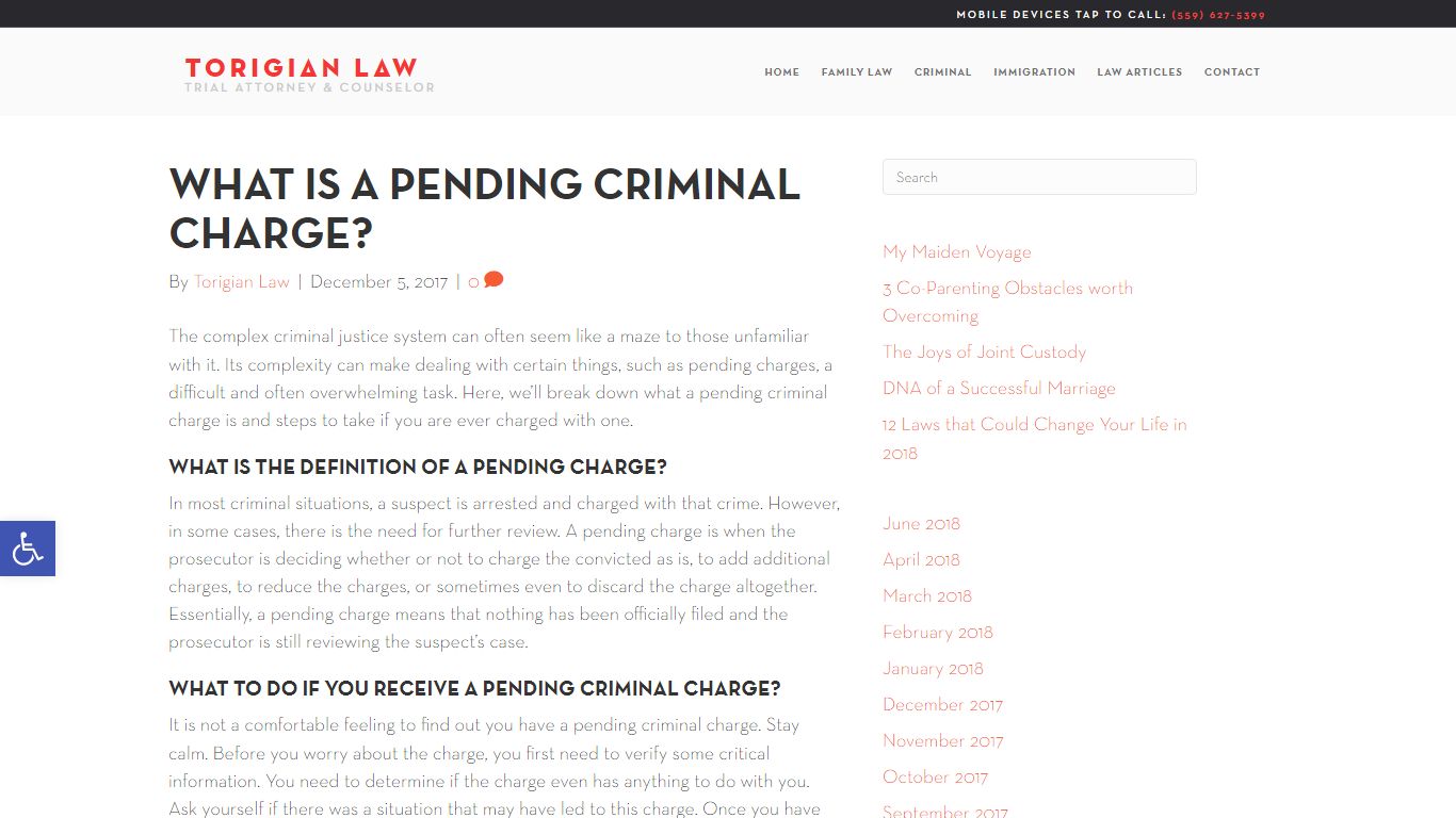 What Is a Pending Criminal Charge? - Torigian Law